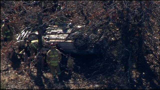 WEB EXTRA: Bob Mills SkyNews9 HD Flies Over Fatal Accident On I-40 Part 2