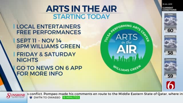 Local Entertainers To Perform at New 'Arts In The Air' Free Event Series