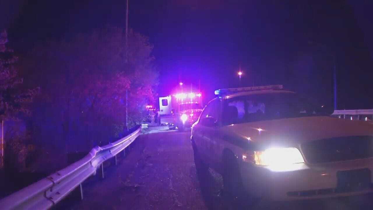 WEB EXTRA: Video From Scene Of Tulsa Highway Crash