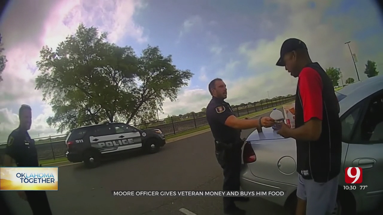 Moore Officer's Act Of Kindness To Fellow Veteran
