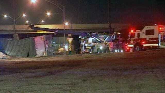 WEB EXTRA: Video From Scene Of I-44 And BA Overturned Semi