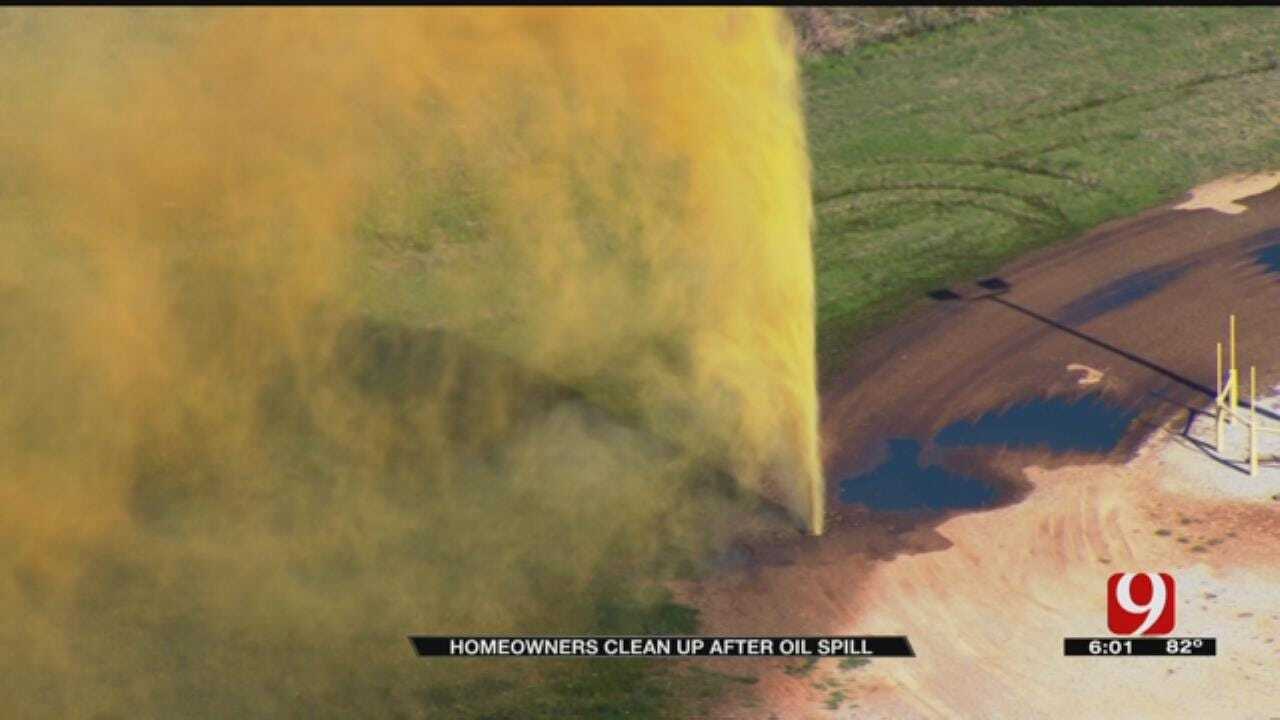 Cleanup Continues After Crude Oil Leak In NW OKC