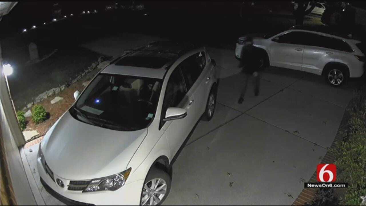 Tulsa SUV Burglary Caught On Video