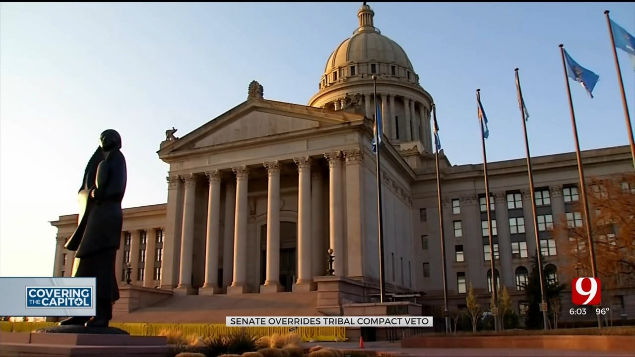 Oklahoma Senate Overrides Gov. Stitt’s Vetoes On Tribal Compact Bills