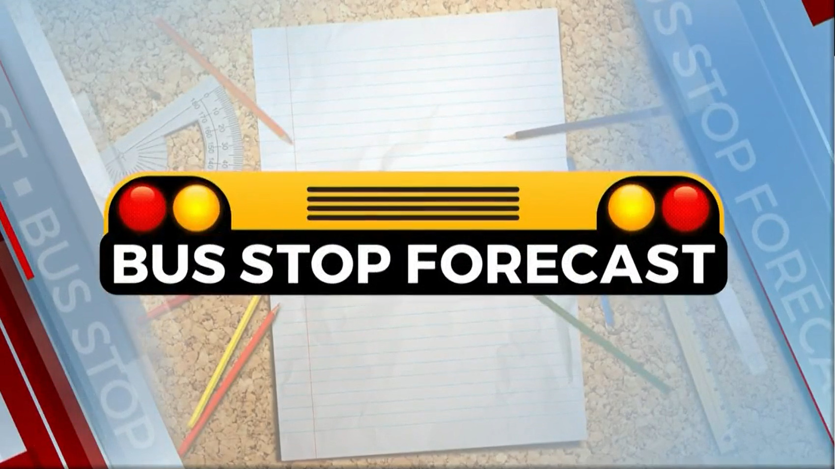 Jed's Monday Bus Stop Forecast