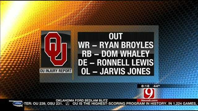 Key Injuries Going Into Bedlam