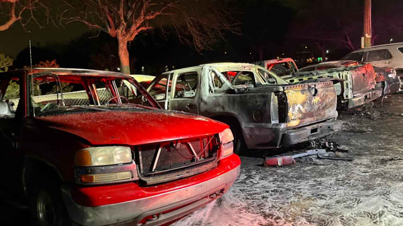 Tulsa Firefighters Investigate After Several Cars Found Burned 