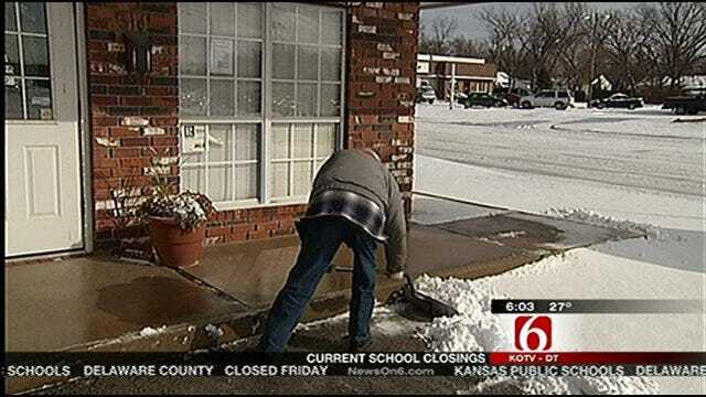 Northeast Oklahoma Digs Out From Snowstorm