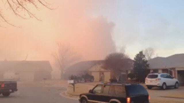 WEB EXTRA: Amateur Video Of Home Explosion