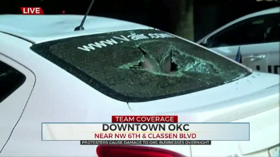 Oklahoma City Businesses Damaged After Weekend Protests