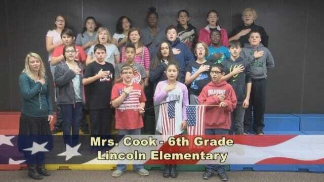 Mrs. Cook's 6th Grade class at Lincoln Elementary School