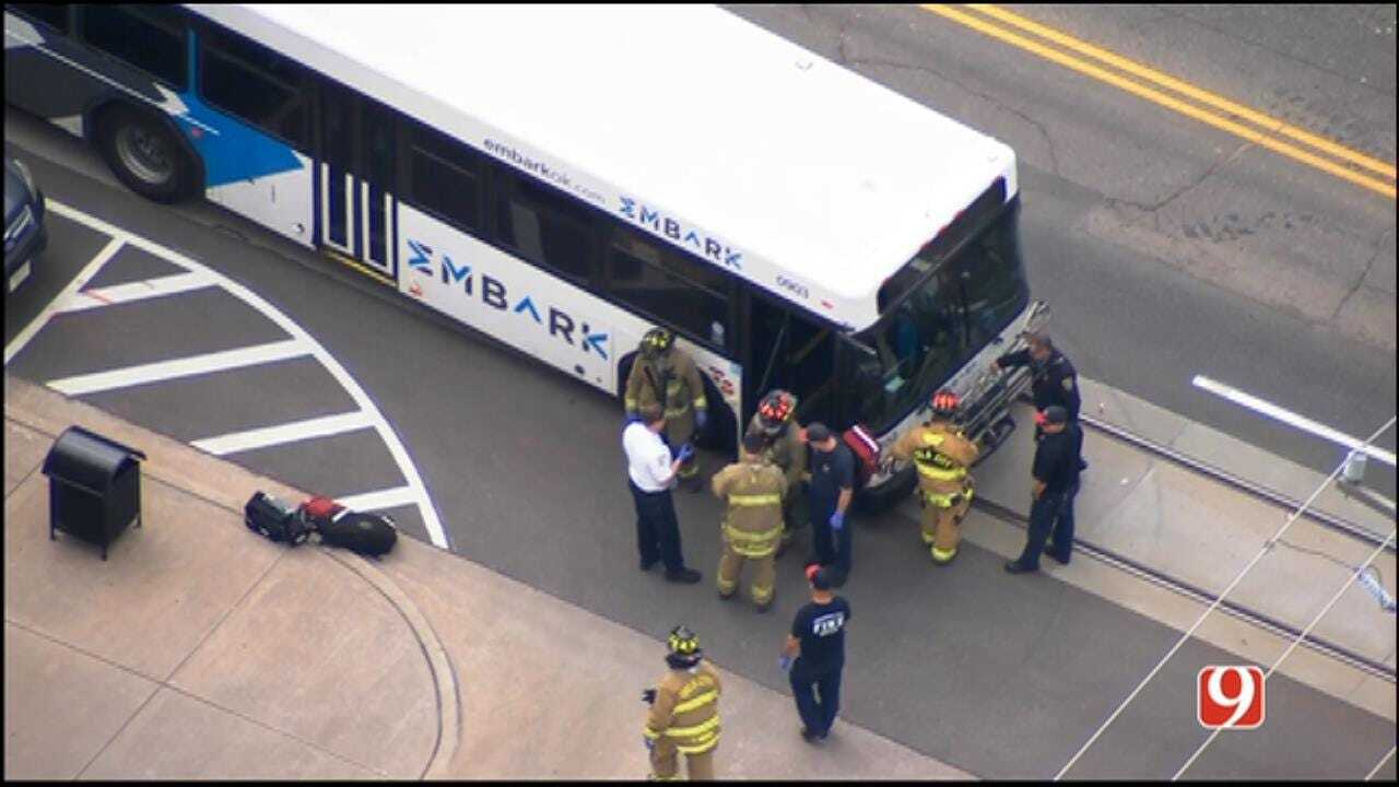 Emergency Crews Responding To Crash Involving EMBARK Bus In NW OKC