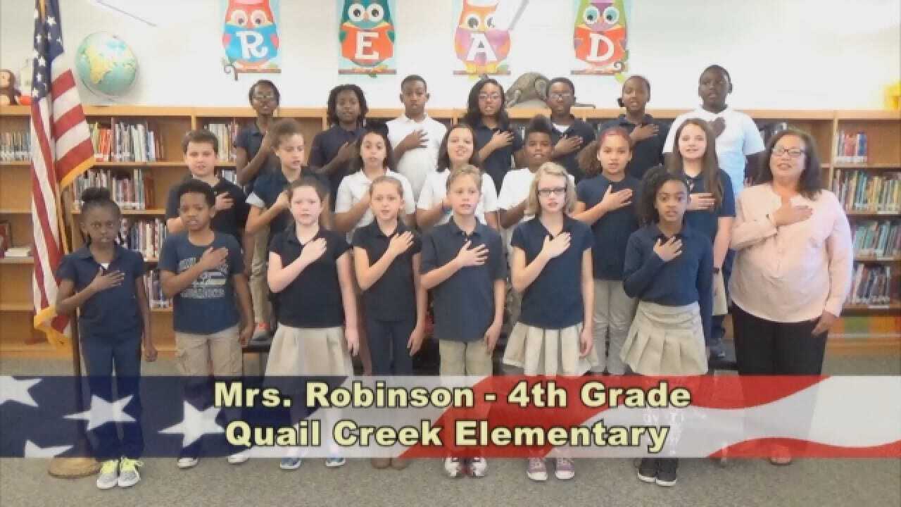 Mrs. Robinson's 4th Grade Class At Quail Creek Elementary