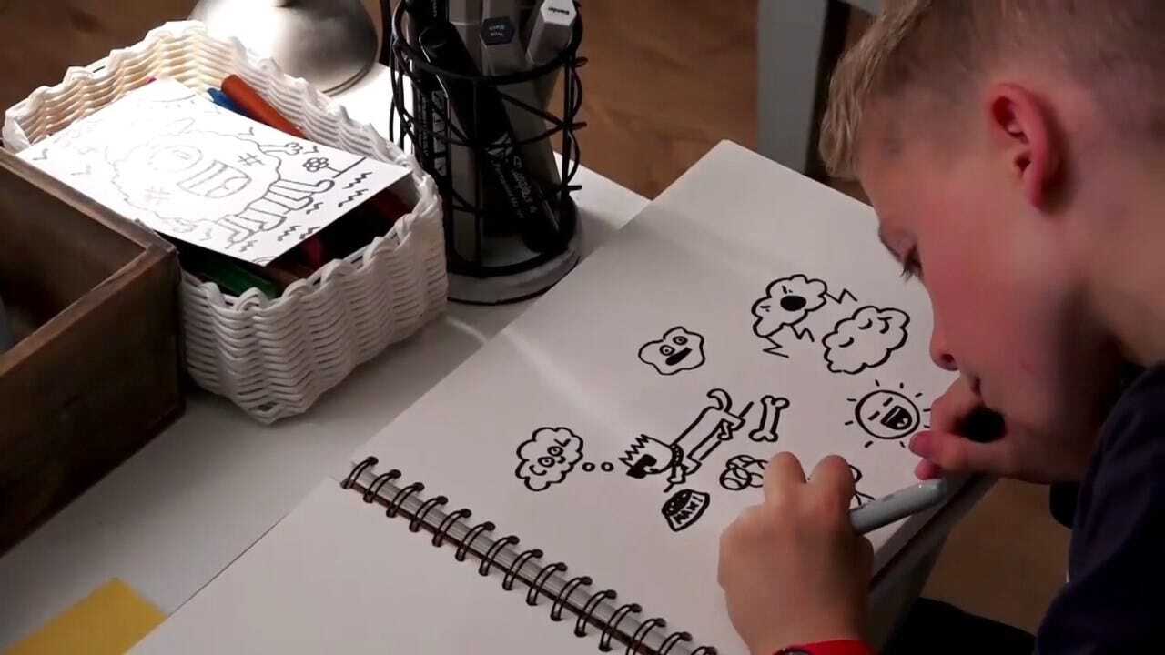 10-Year-Old Gains Thousands Of Fans For His 'Doodles'
