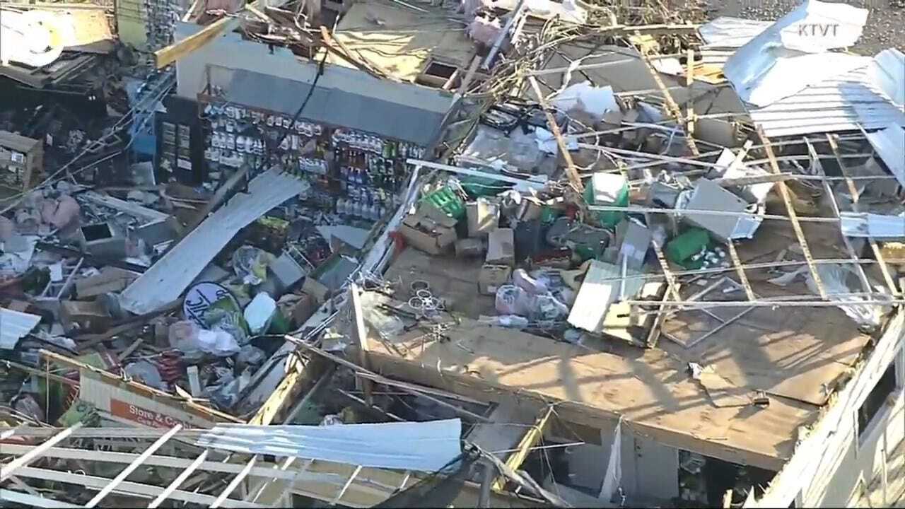 WATCH: Aerial Footage Shows Damage Left Behind By A Tornado In Dallas