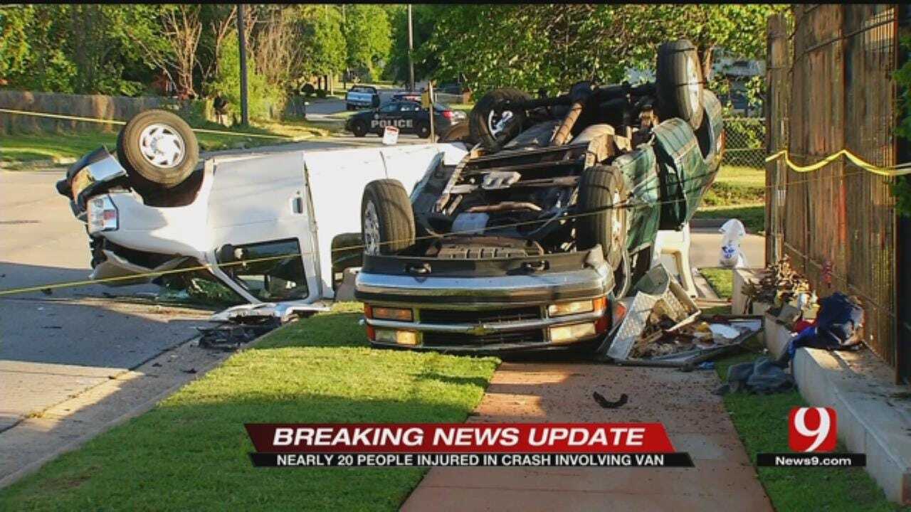 Van Involved In Crash In NE OKC, Multiple Injuries Reported