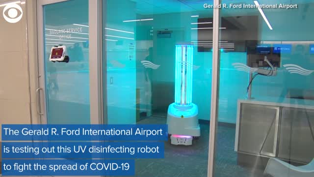 Watch: Robots Disinfect The Gerald R. Ford International Airport in Michigan