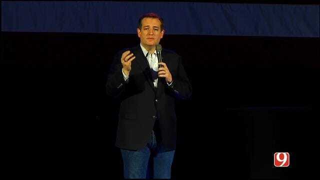 WEB EXTRA: Ted Cruz Speaks During Rally In OKC