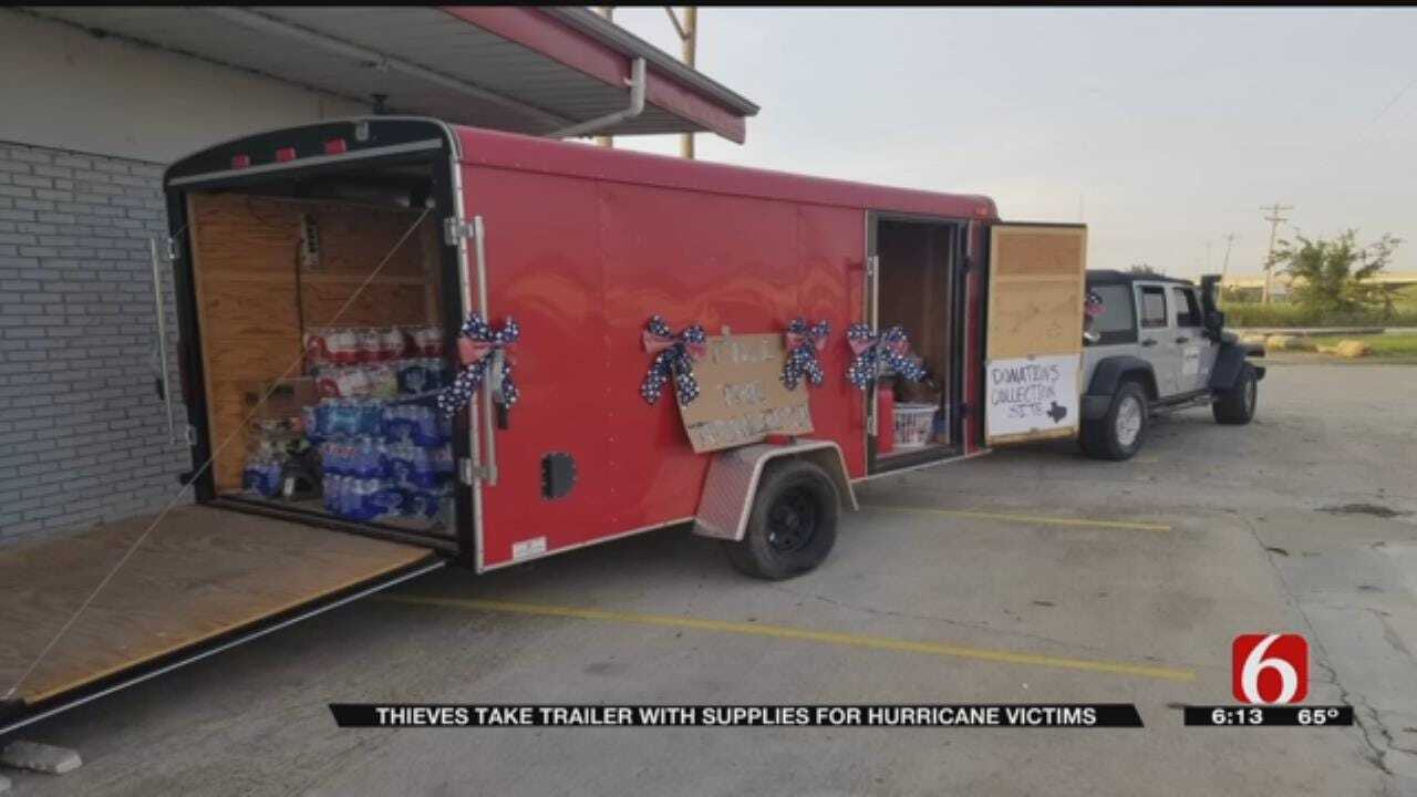 Trailer Full Of Supplies Meant For Hurricane Victims Stolen In Muskogee County