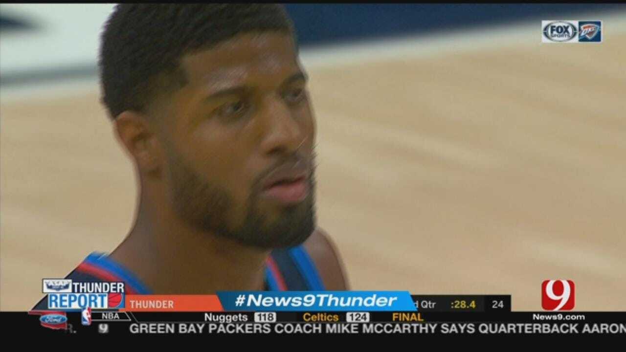 Thunder Help George Prevail In First Trip Back To Indiana