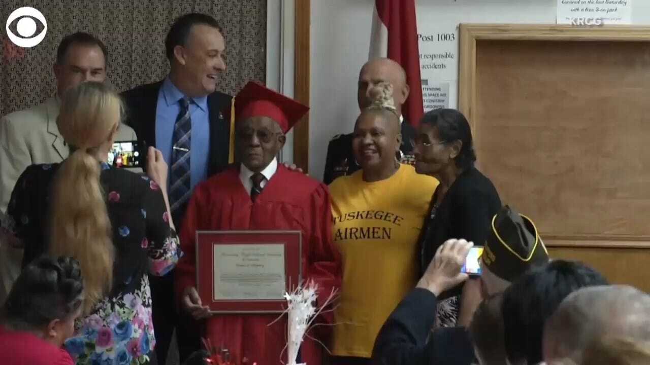 WATCH: Tuskegee Airman Receives Diploma Nearly 80 Years After Attending HS