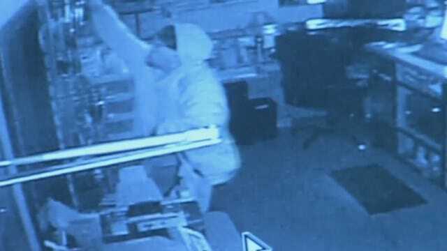 WEB EXTRA: Surveillance Video From Tulsa Business Burglary