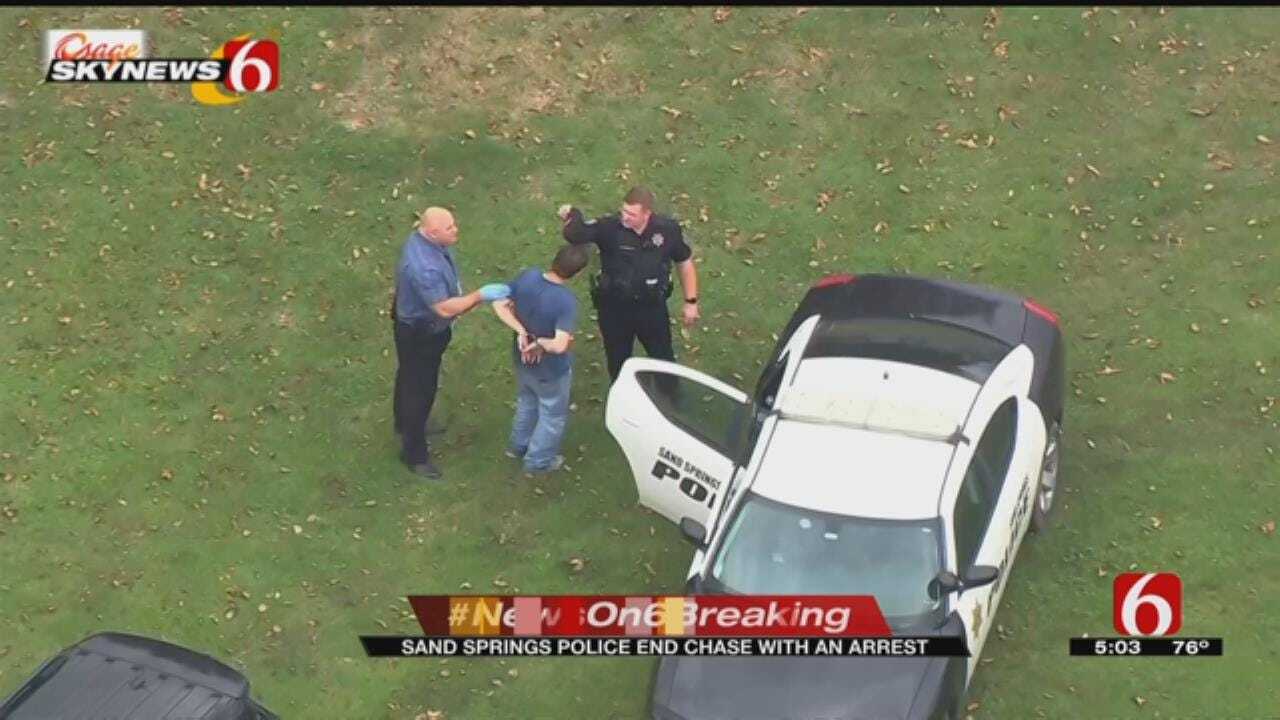 Suspect Arrested After Sand Springs Police Chase