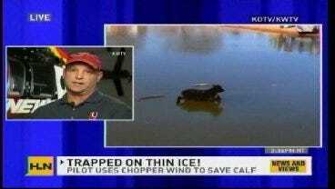 SkyNews9 Pilot Mason Dunn Explains Calf Rescue To CNN