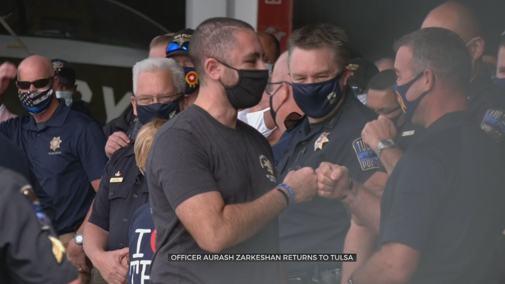 Tulsa Police Officer Zarkeshan Returns Home To Tulsa, Grateful For Support 