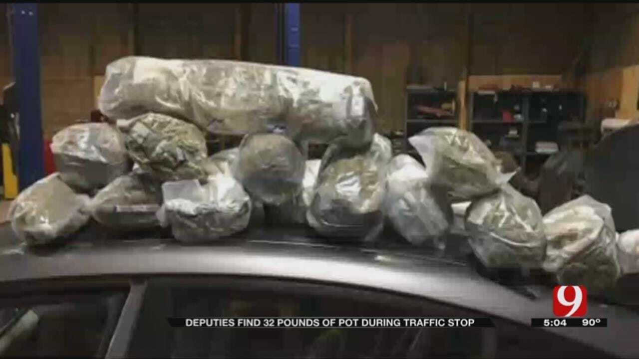 CCSO: 32 Pounds Of Marijuana Seized In Canadian County Traffic Stop