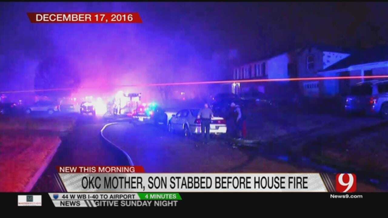 Mother, Son Were Stabbed Multiple Times Before OKC House Fire, Autopsy Reports