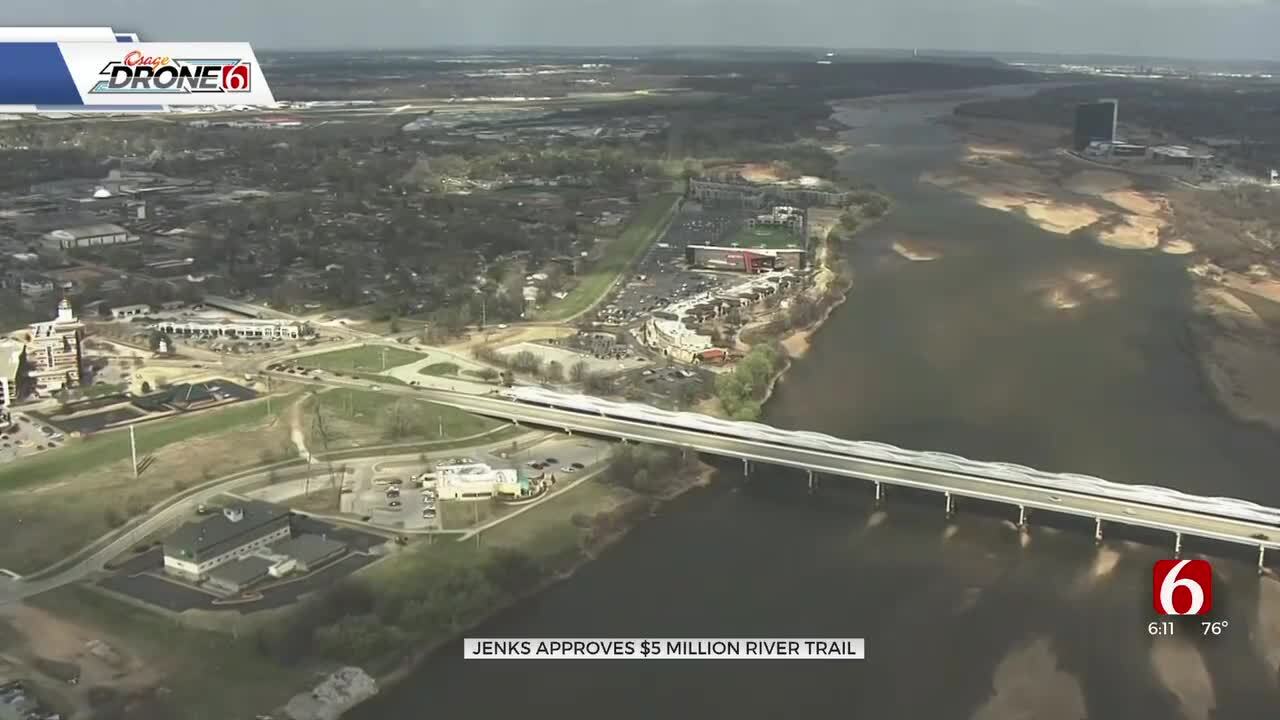 City Of Jenks Approves Project That Will Add 7 Miles Of Trails Along Arkansas River