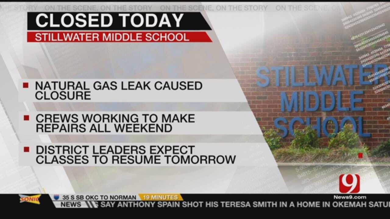 Stillwater Middle School Closed Monday Due To Gas Leak