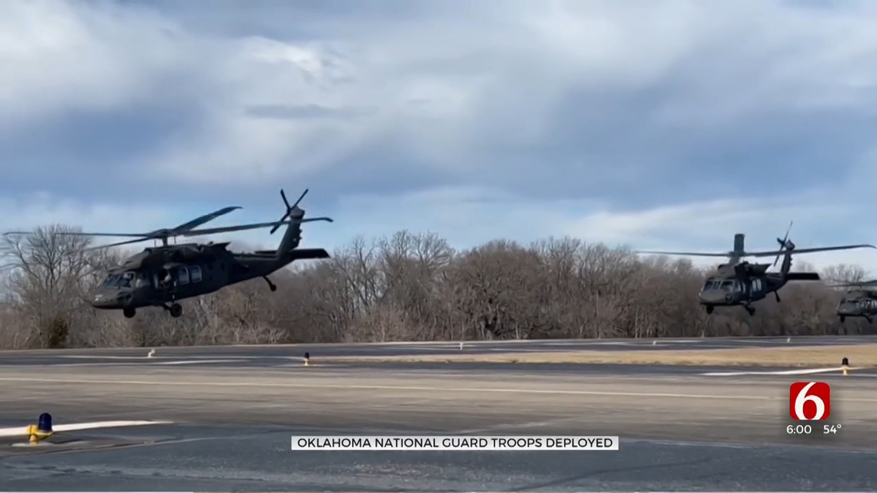 Oklahoma National Guard Members Depart For Kosovo