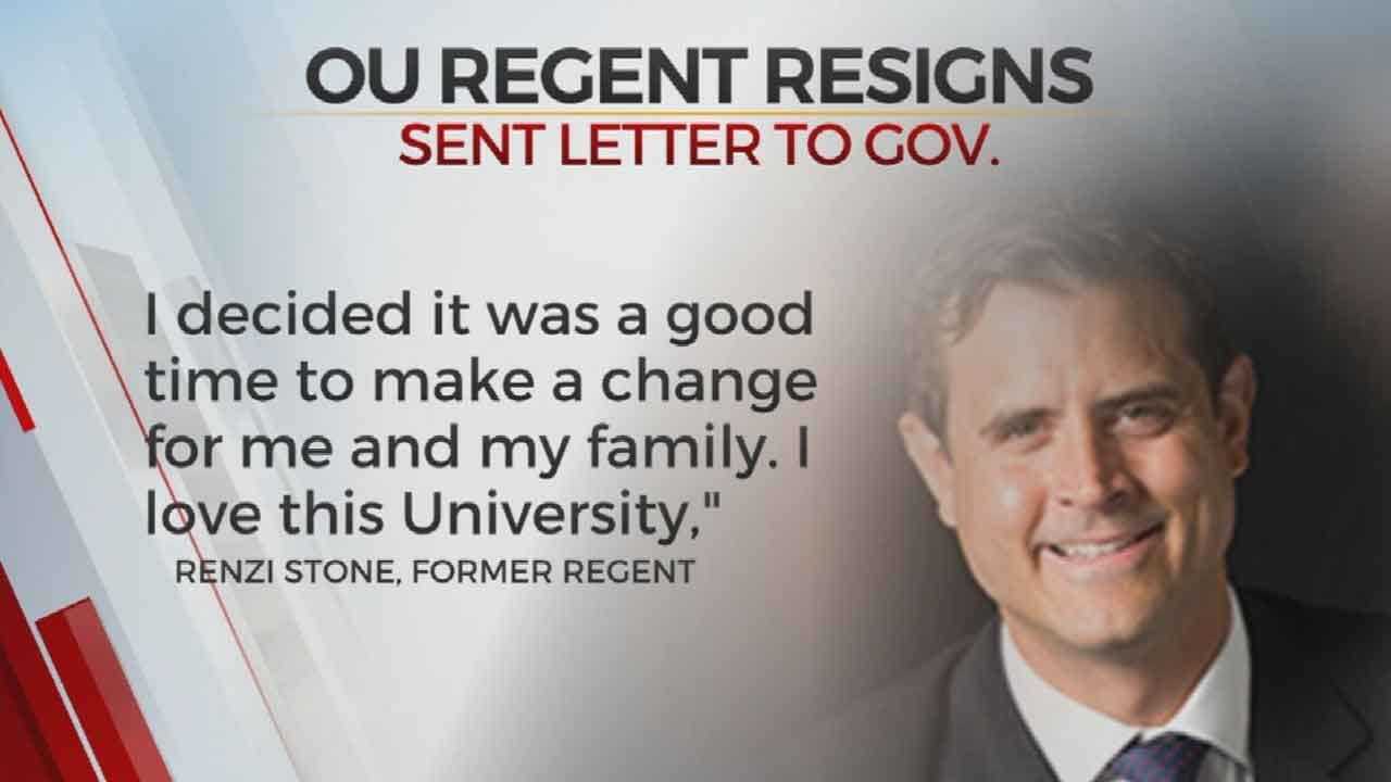 OU Board Of Regents Vice Chairman Renzi Stone Resigns