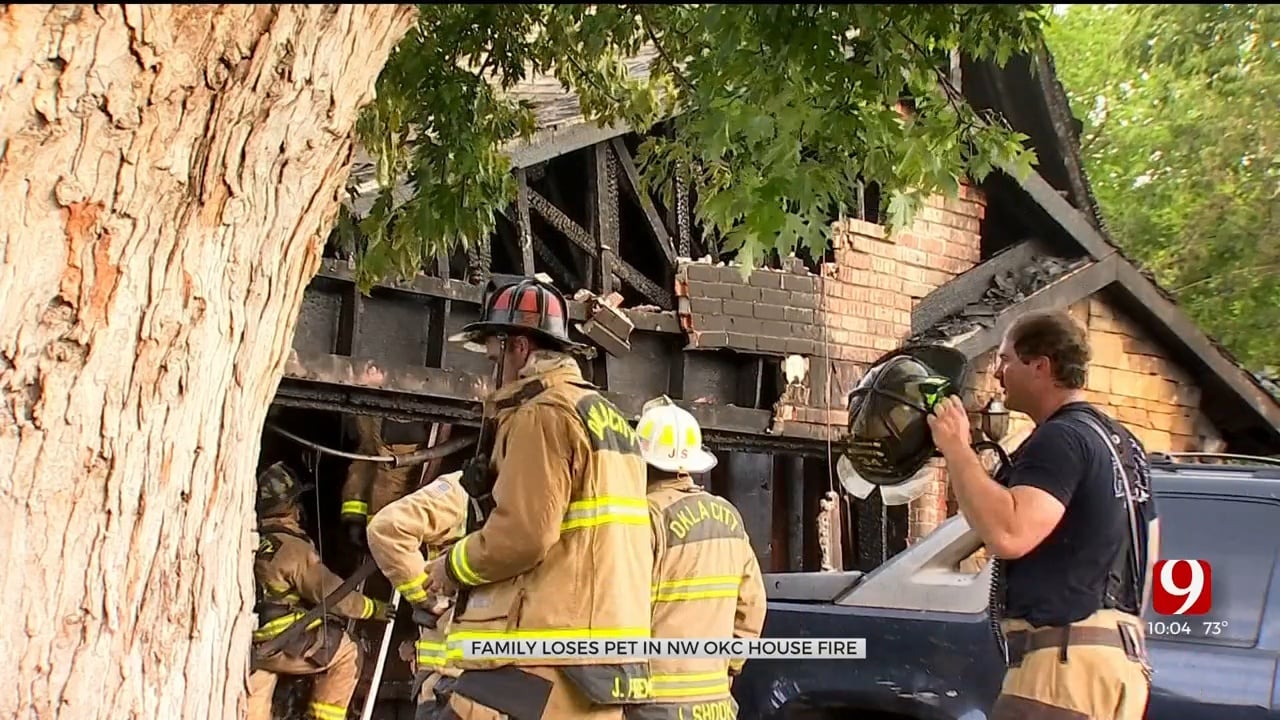 Fire Destroys Home In NW Oklahoma City