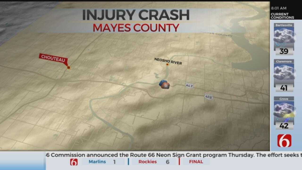 2 Hospitalized After Mayes County Crash