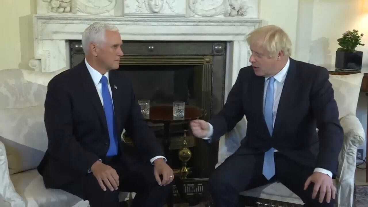 VP Pence Visits UK's Boris Johnson During Brexit Negotiations