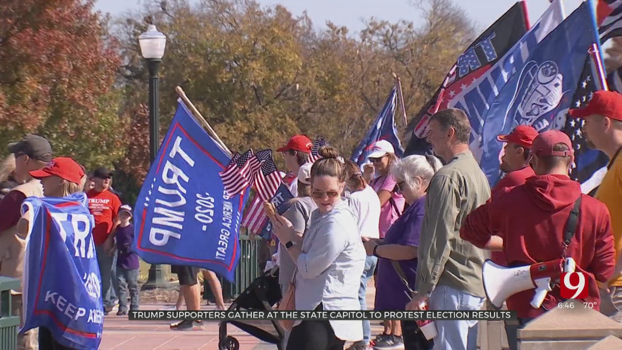Trump Supporters Gather At State Capitol To Protest Election Results 