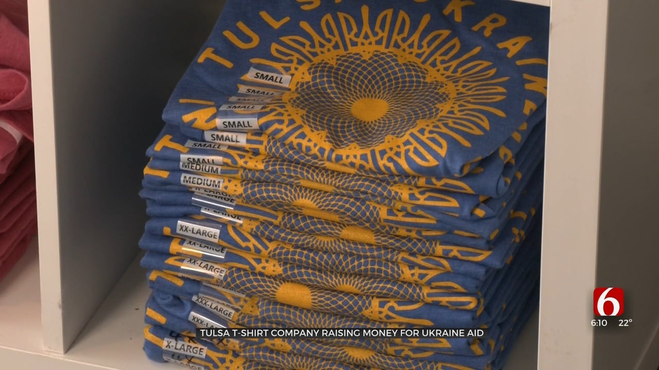 Tulsa T-Shirt Company Selling Shirts To Support Ukraine Amid Ongoing War 