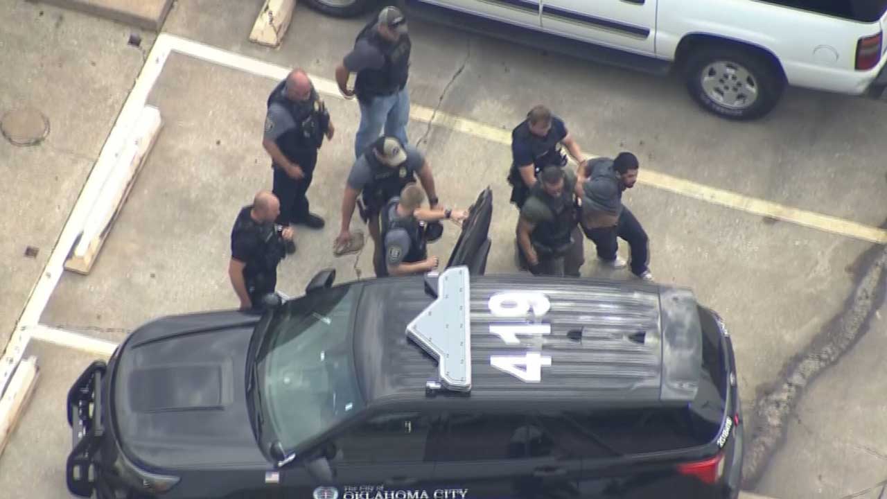 Chase Suspect In Custody, Accused Of Hitting 2 Cars & Gas Line In SW OKC