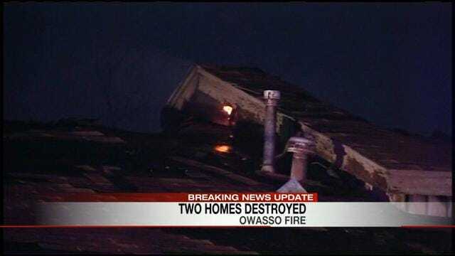 Fire That Started In Chimney Of Owasso Home Spreads To Second House
