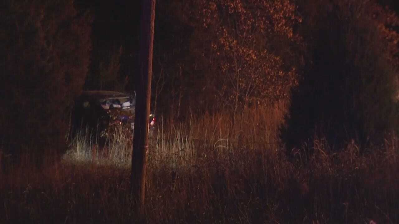 Video From Scene Of Car Crash Near Mannford