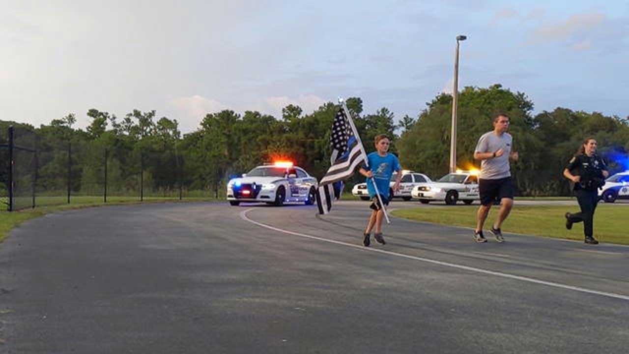 11-Year-Old Running For Fallen First Responders Inspires Others Across The Country