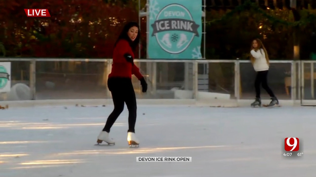 It's Beginning To Look A Lot Like... Christmas In OKC, Devon Ice Rink Is Now Open