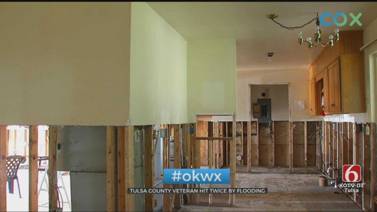 Oklahoma Veteran Still Cleaning Up After Flooding