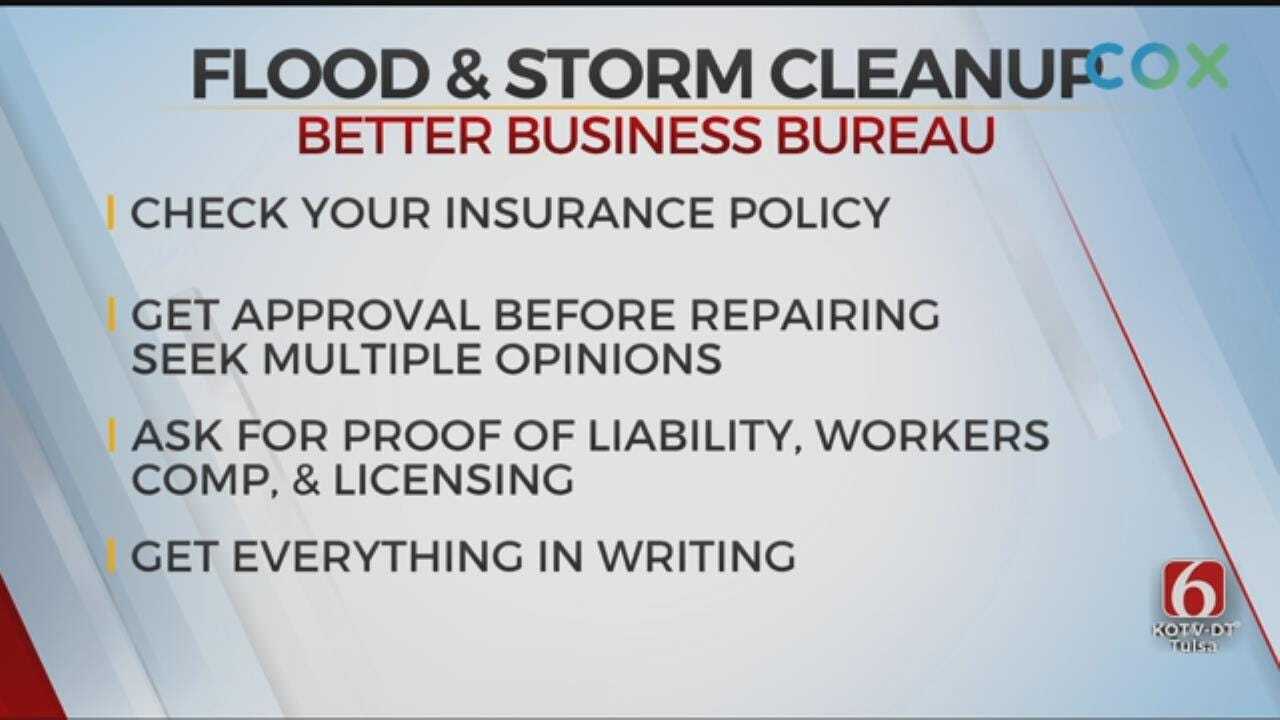 Better Business Bureau Talks Storm Damage Clean-Up Tips