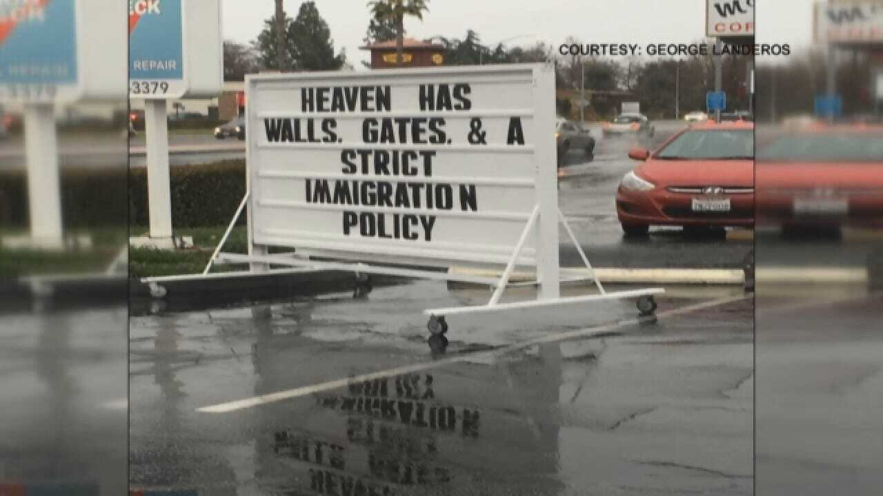 Sign At Fresno Gas Station Sparks Controversy