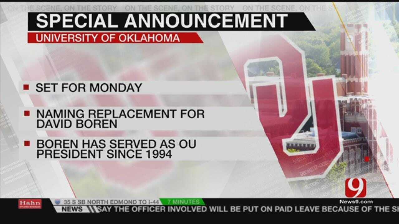 OU Board Of Regents To Make "Historic" Announcement Next Week