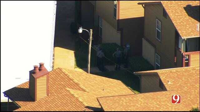 WEB EXTRA: SkyNews 9 Flies Over Shooting Investigation At NW OKC Apartment Complex